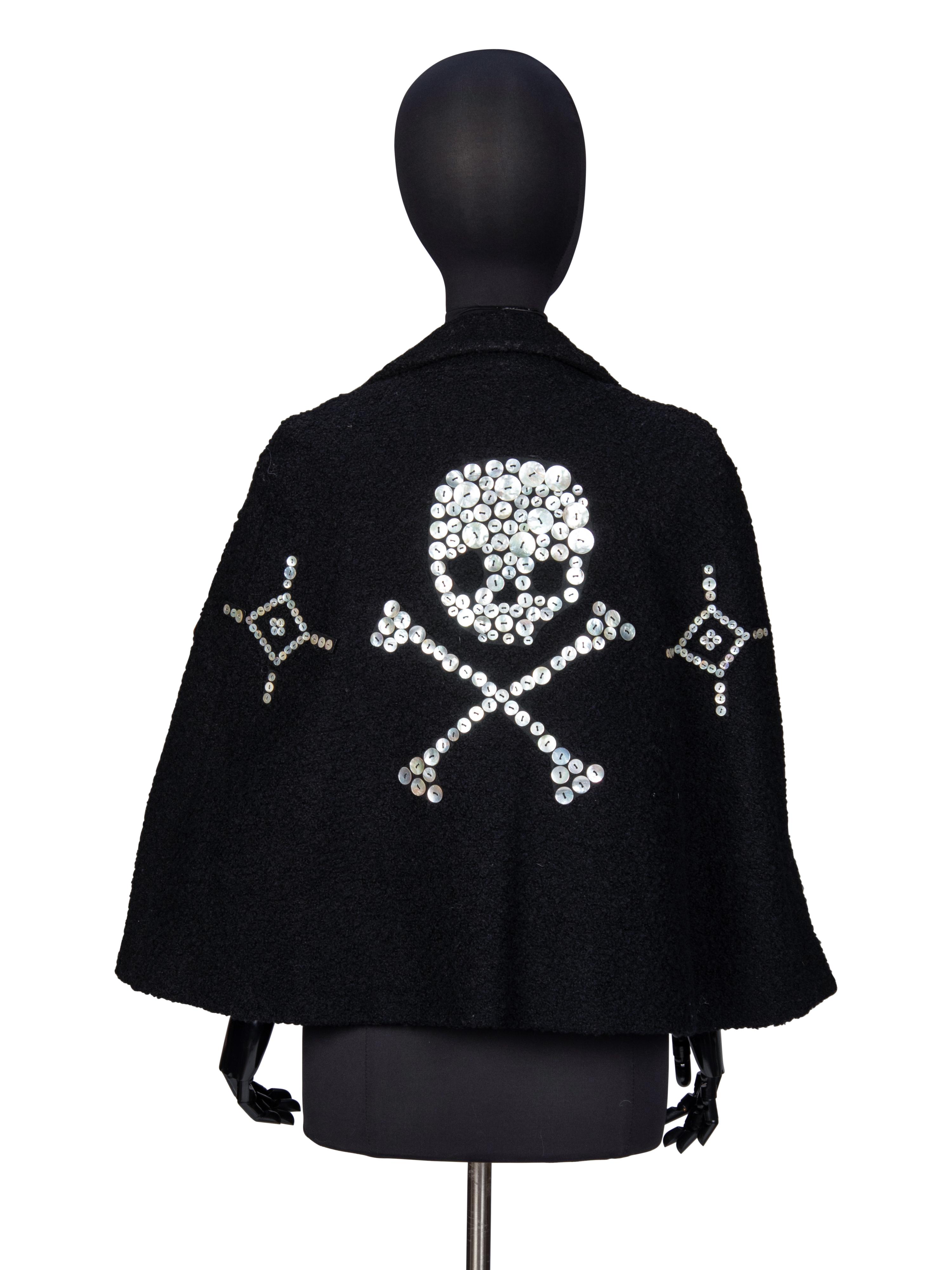 LIBERTINE, SKULL-EMBELLISHED CAPELET