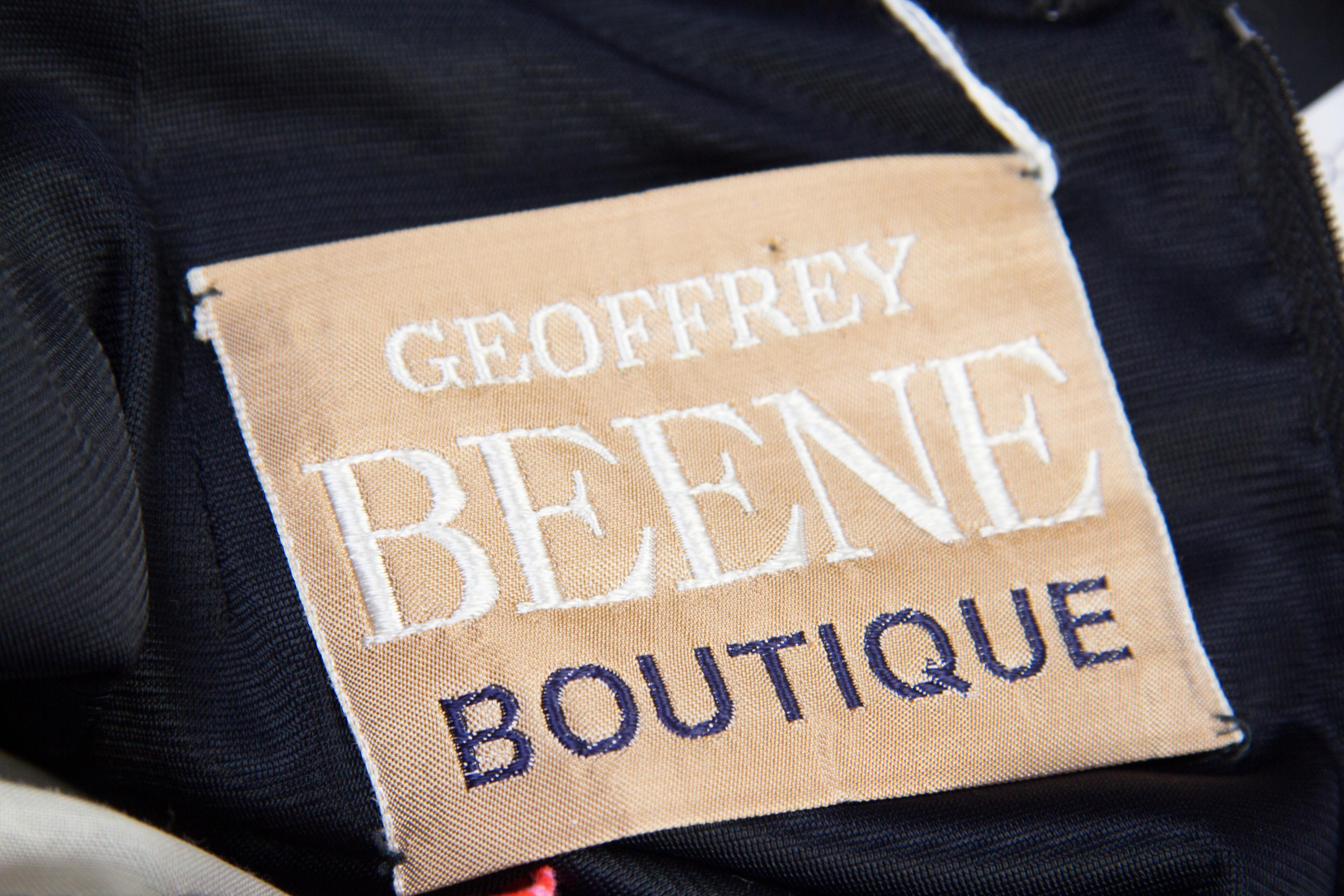 A Geoffrey Beene Black Floral Dress,