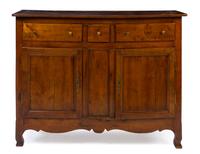 A French Provincial Walnut Server Height 47 x width 62 x depth 21 1/4 inches. — 18TH CENTURY