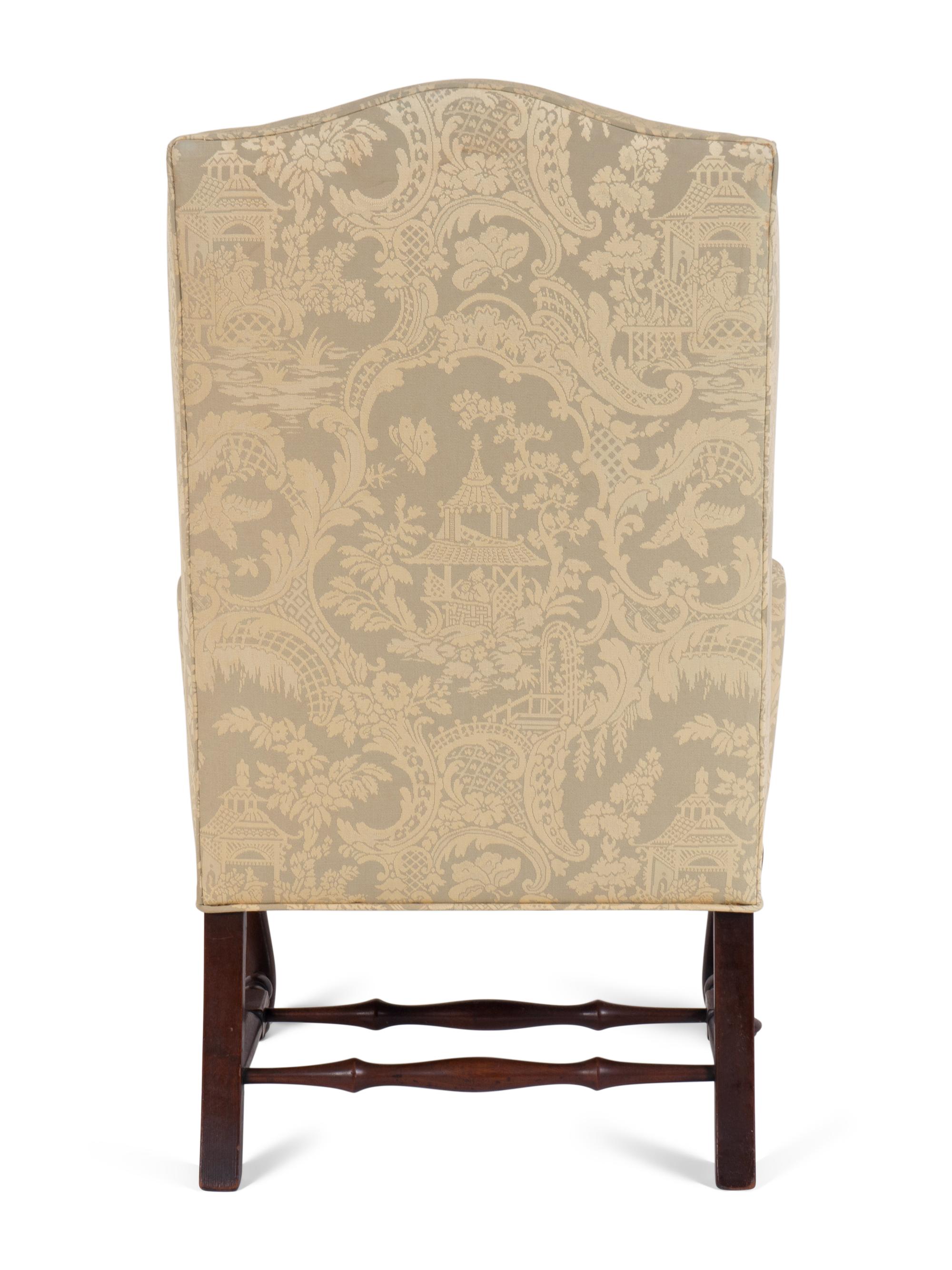 A Chippendale Style Diminutive Mahogany Wing Chair — 19TH CENTURY
