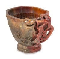 A Chinese Carved Hardstone Libation Cup