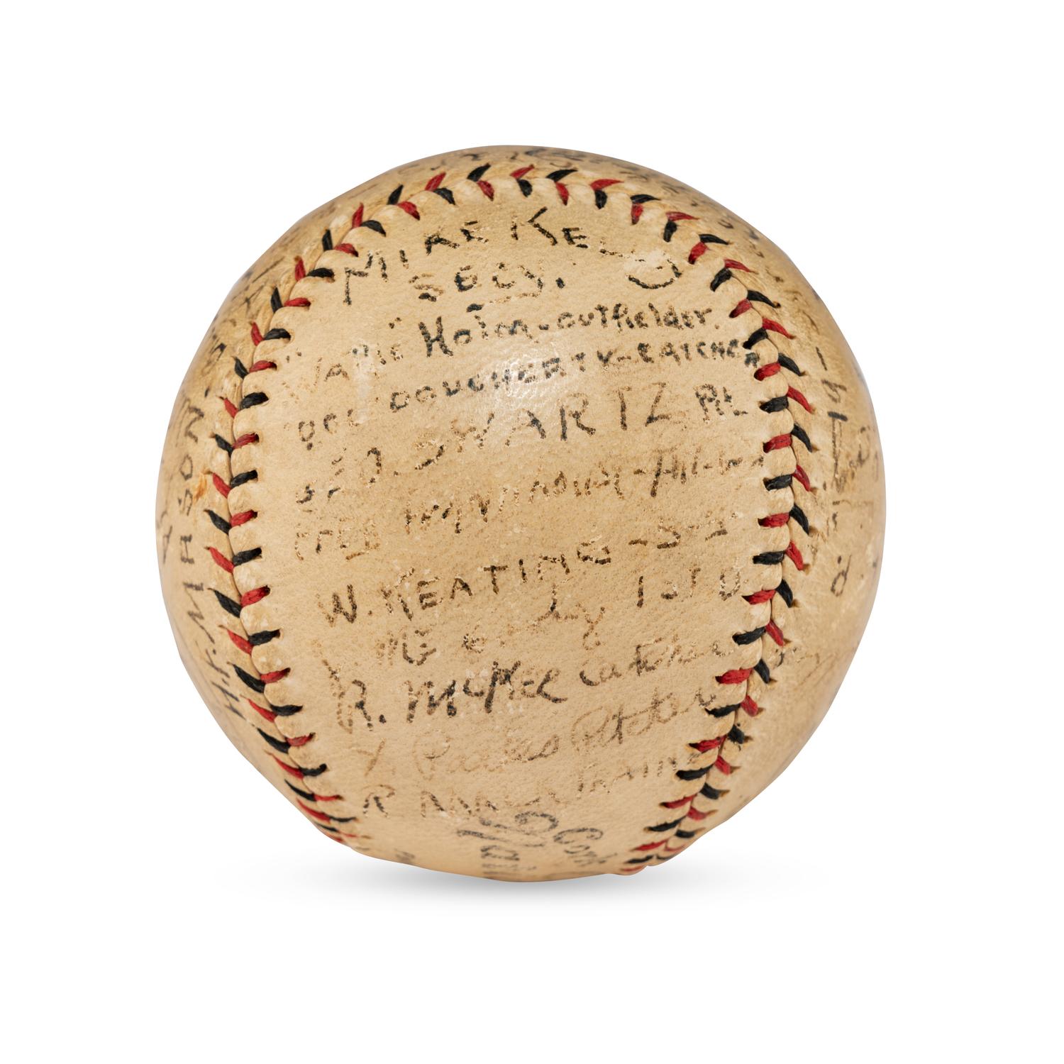 A 1923 Syracuse Stars Team Signed Autograph Baseball