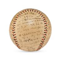 A 1923 Syracuse Stars Team Signed Autograph Baseball