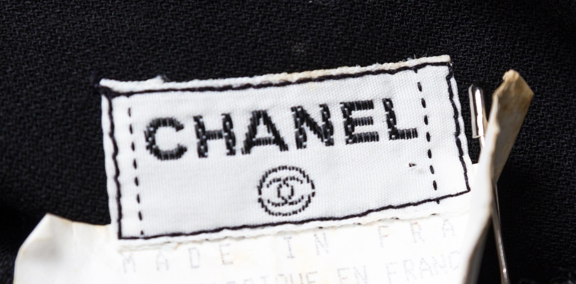 A Pair of Chanel Black Wool Pleated Pants,