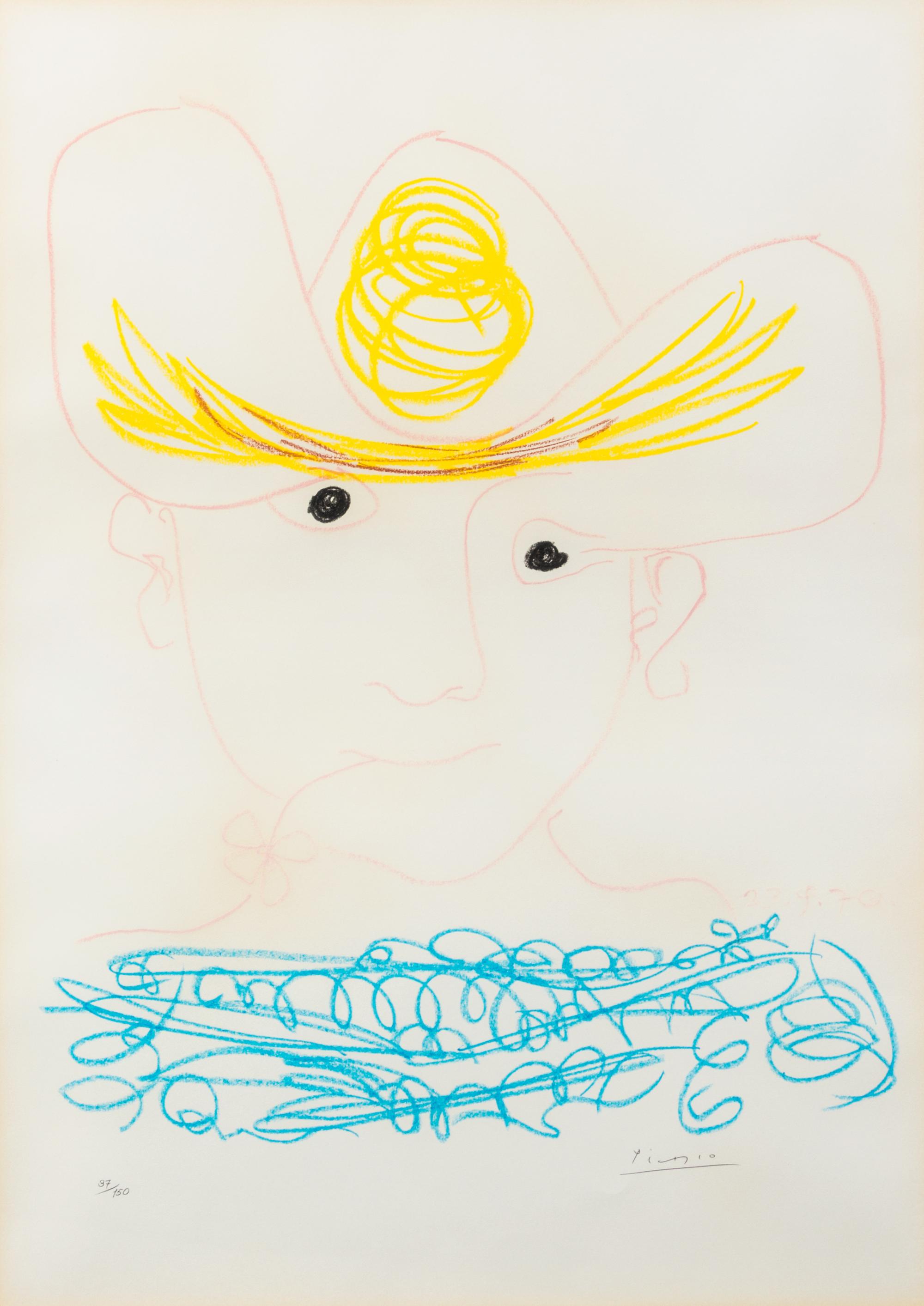After Pablo Picasso, (Spanish, 1881-1973), Young Spanish Peasant, 1970 **DO NOT SELL FAKE**