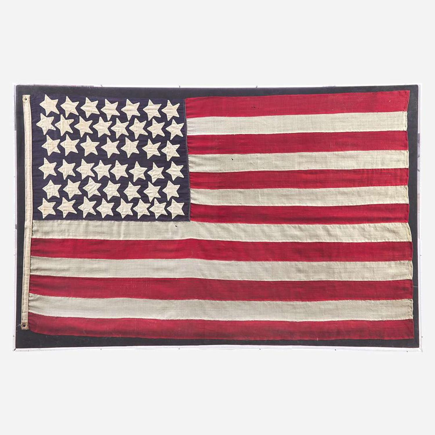 A 45-Star American National Flag commemorating Utah statehood 1898-1908