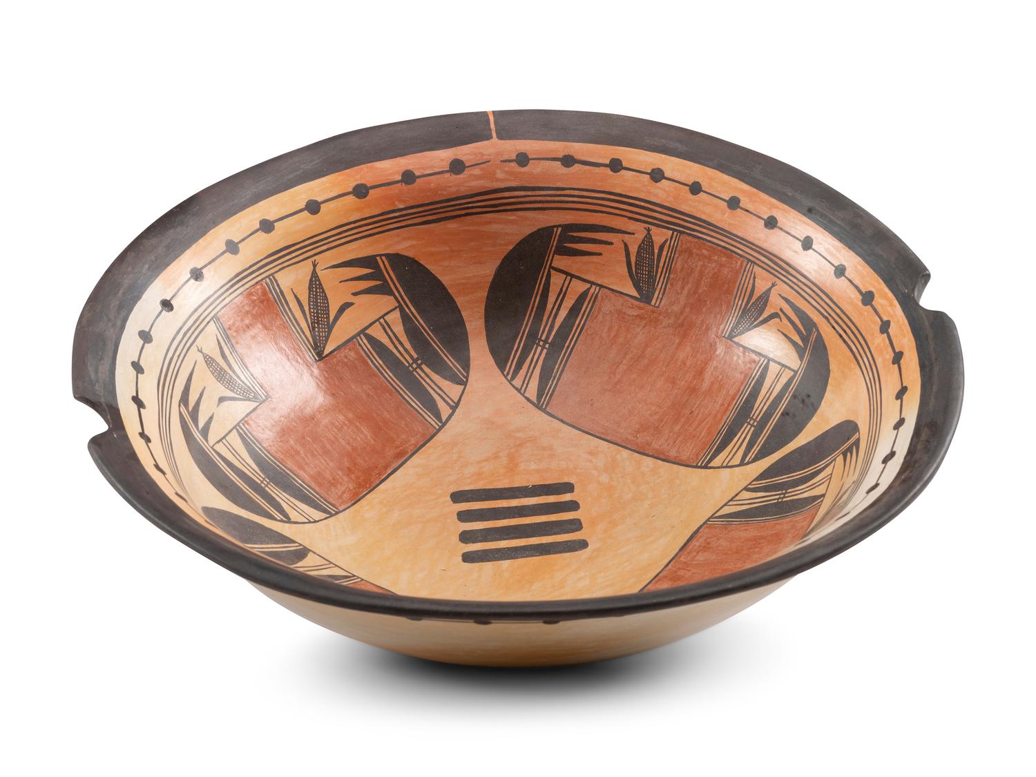 Polychrome Pottery Dish