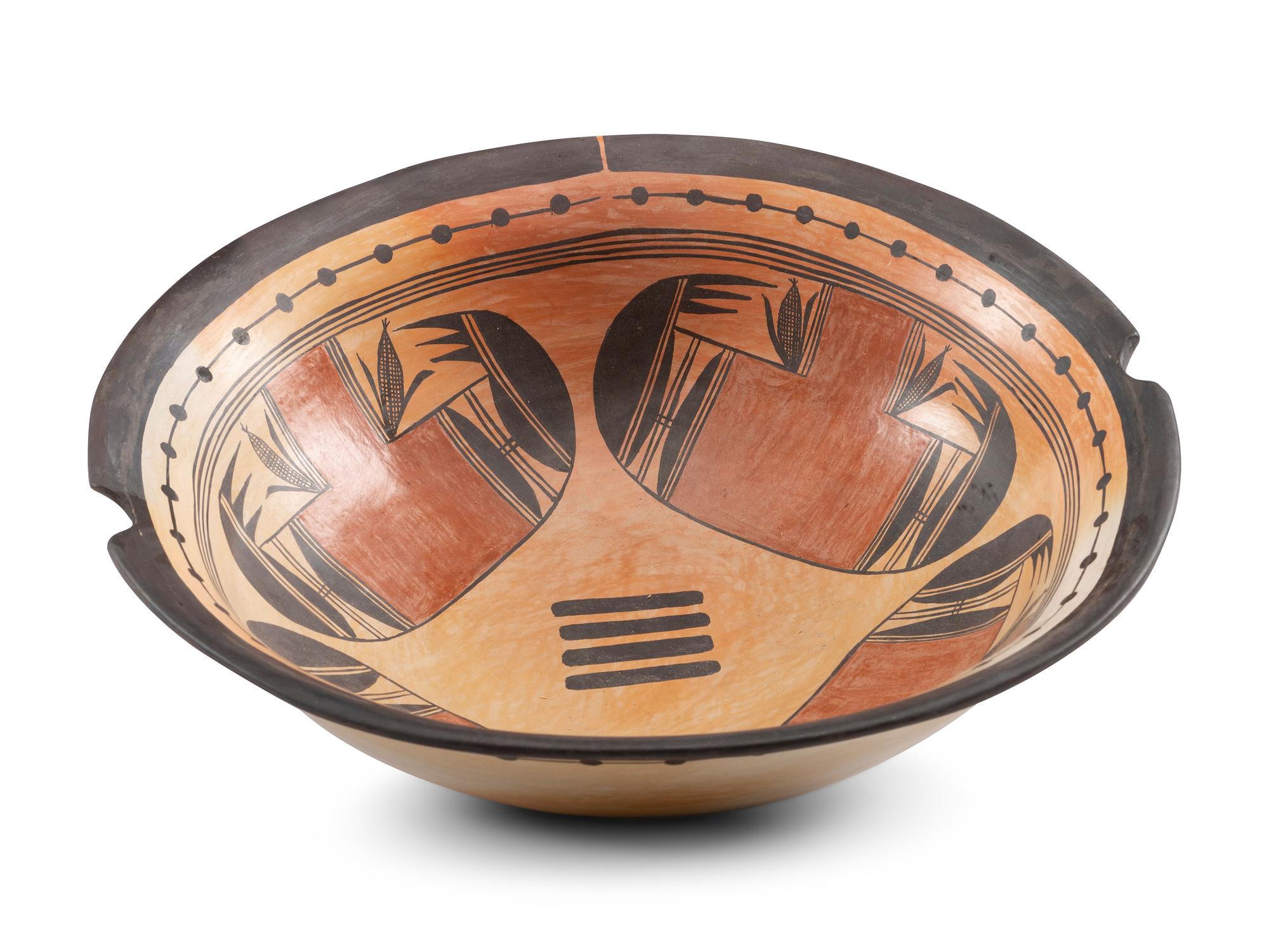 Polychrome Pottery Dish