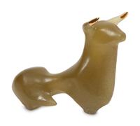 A Daum Pâte de Verre Taureau Sculpture