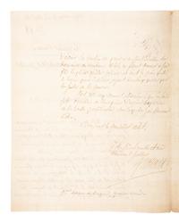 [MANUSCRIPTS - NAPOLEONIC]. A group of 2 letters in French, related to Jean-Baptiste Viallanes and Claude-Pierre Pajol.