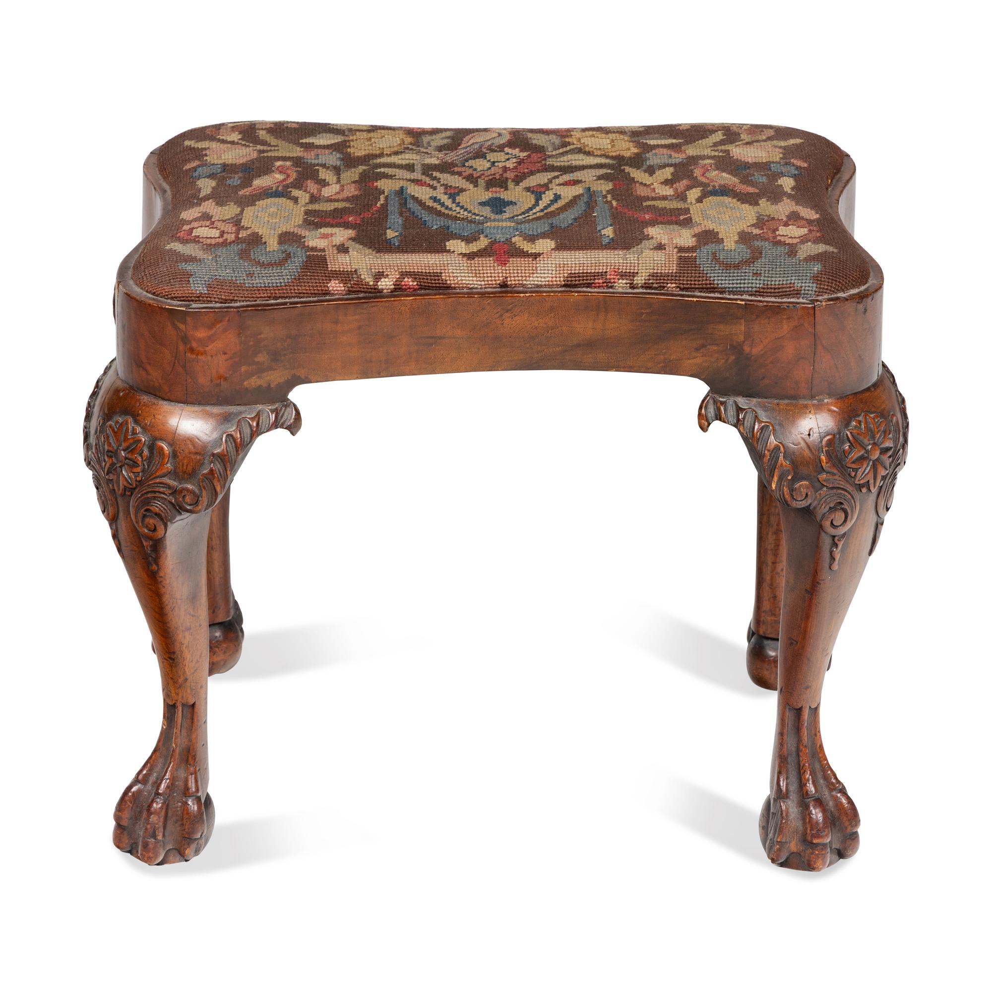 A George I Walnut Stool