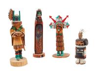 Group of Four Contemporary Hopi Kachinas