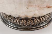 A Fluted Rock Crystal and Silver Mounted Bowl
