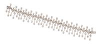 An 18 Karat White Gold and Diamond Bracelet, 16.90 dwts.