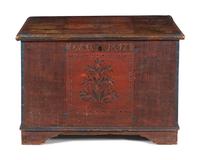 A Scandinavian Painted Pine Blanket Chest