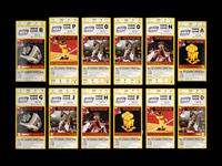 A Group of 12 1997 Chicago Bulls Michael Jordan NBA Playoff Tickets,