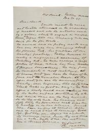 [VIRGINIA] -- [FORT MONROE]. A group of 4 stampless covers related to Fort Monroe, including its early construction.