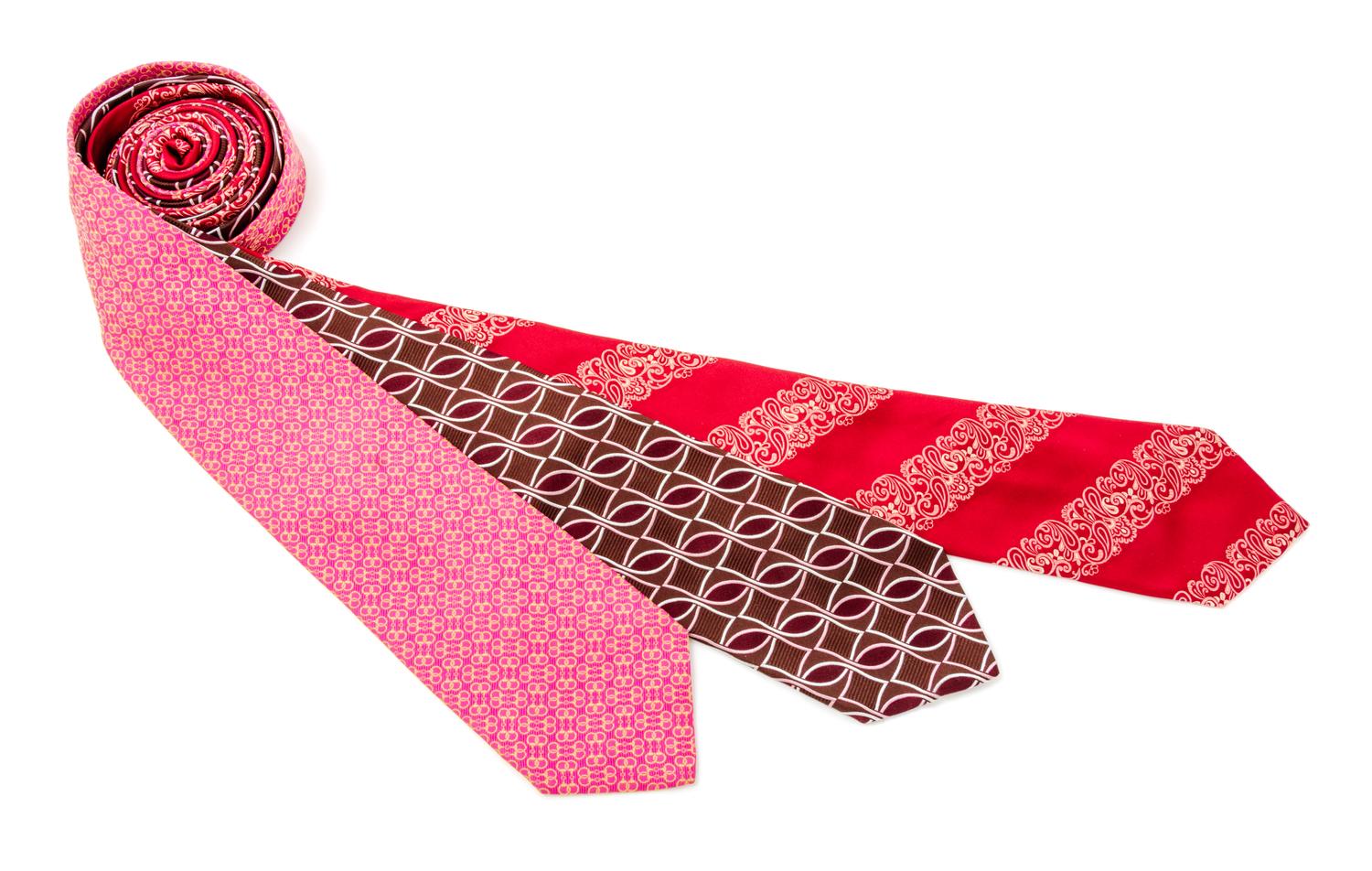 A Group of Three Neckties,