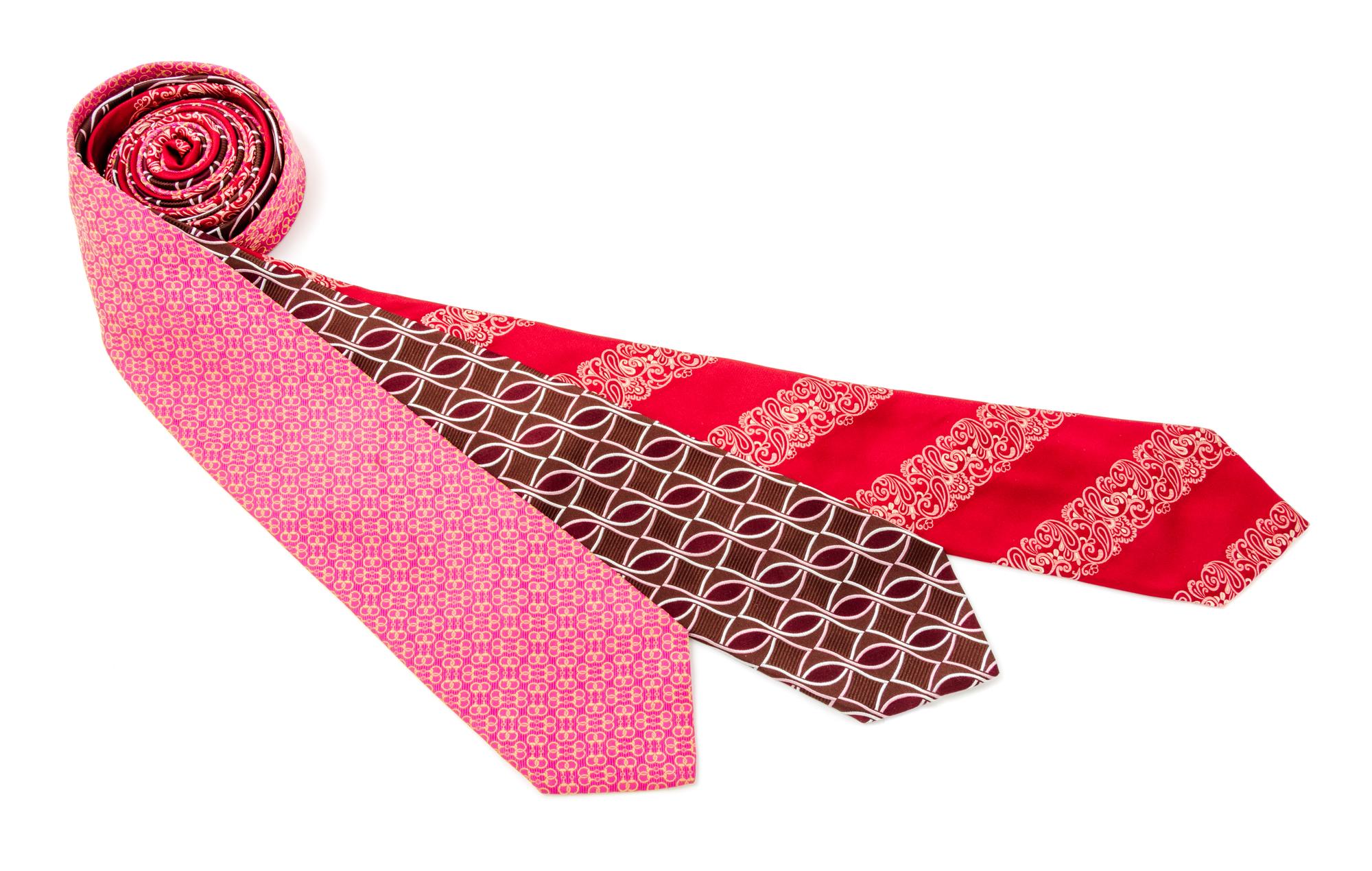 A Group of Three Neckties,