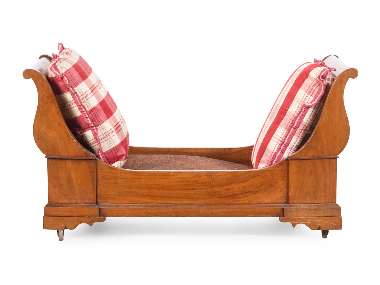 A Continental Fruitwood Pet Bed