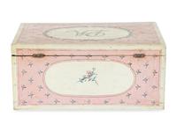 A Royal Painted Wood Work Box