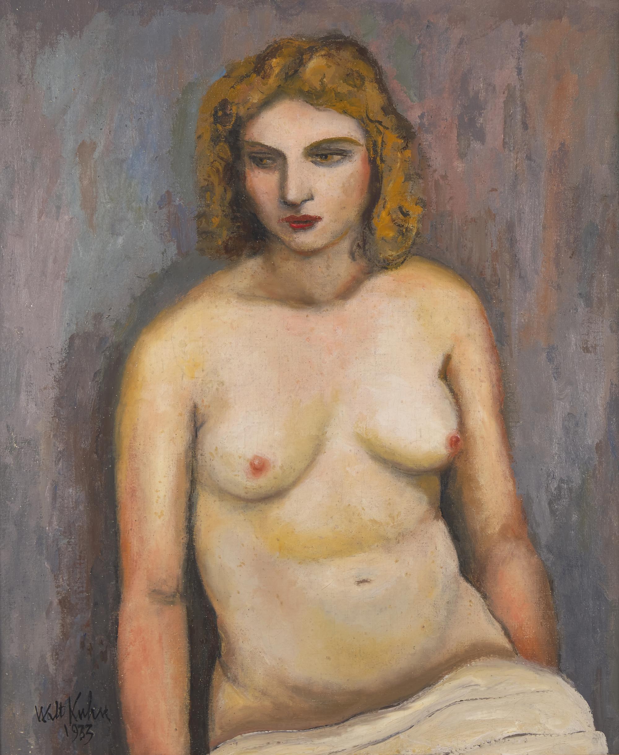 Walt Kuhn (American, 1880-1940) — Seated Nude , 1933