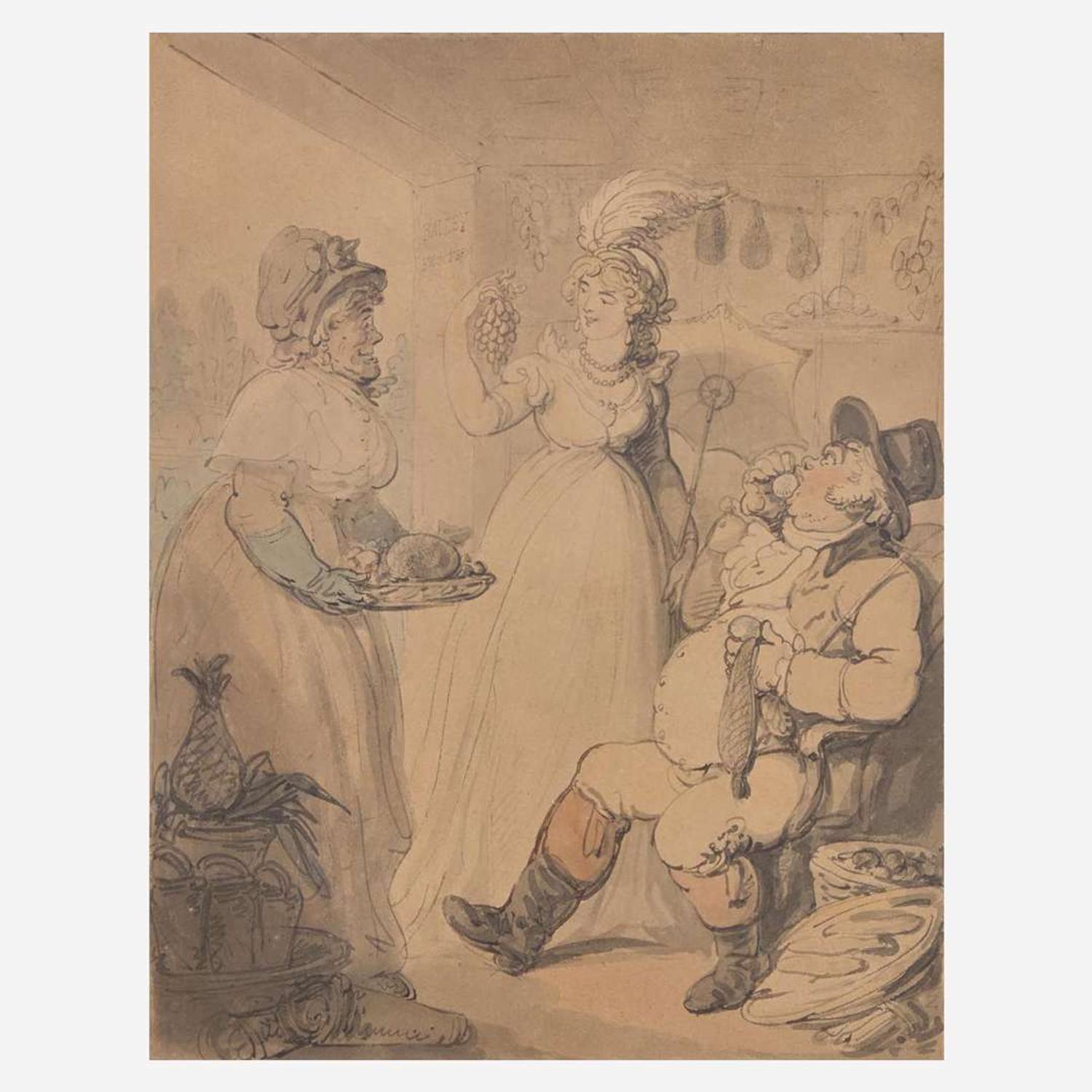 Thomas Rowlandson (British, 1756–1827) The Fruit Shop (Bailey Fruitery)