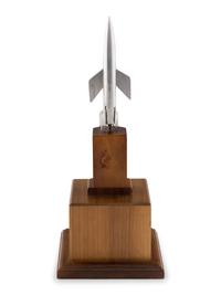 [HUGO AWARDS]. Award given to Forrest J. Ackerman by Isaac Asimov at the 11th WorldCon. 1953