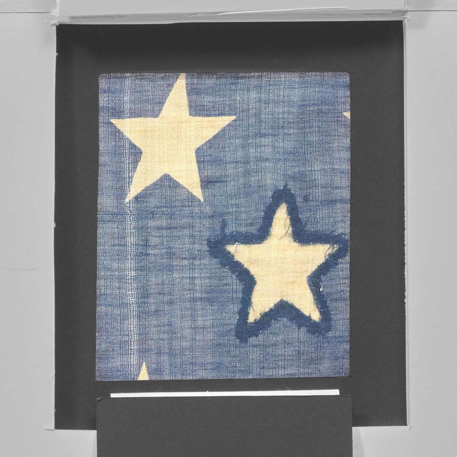 A 32-Star American National Flag updated to 34-Star American National Flag 1858-1861