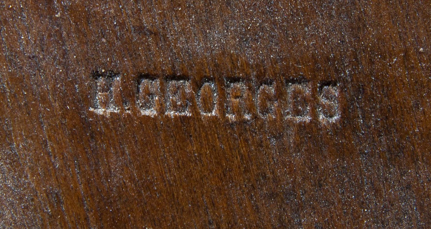 A Louis XV Style Gilt Bronze Mounted Bureau Plat Height 30 x width 78 x depth 39 inches. — STAMPED H. GEORGES, LATE 19TH CENTURY