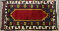 A Caucasian Kazak Prayer Rug 3 feet 8 inches x 2 feet 4 inches.