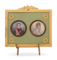 A Pair of Napoleonic Portrait Miniatures