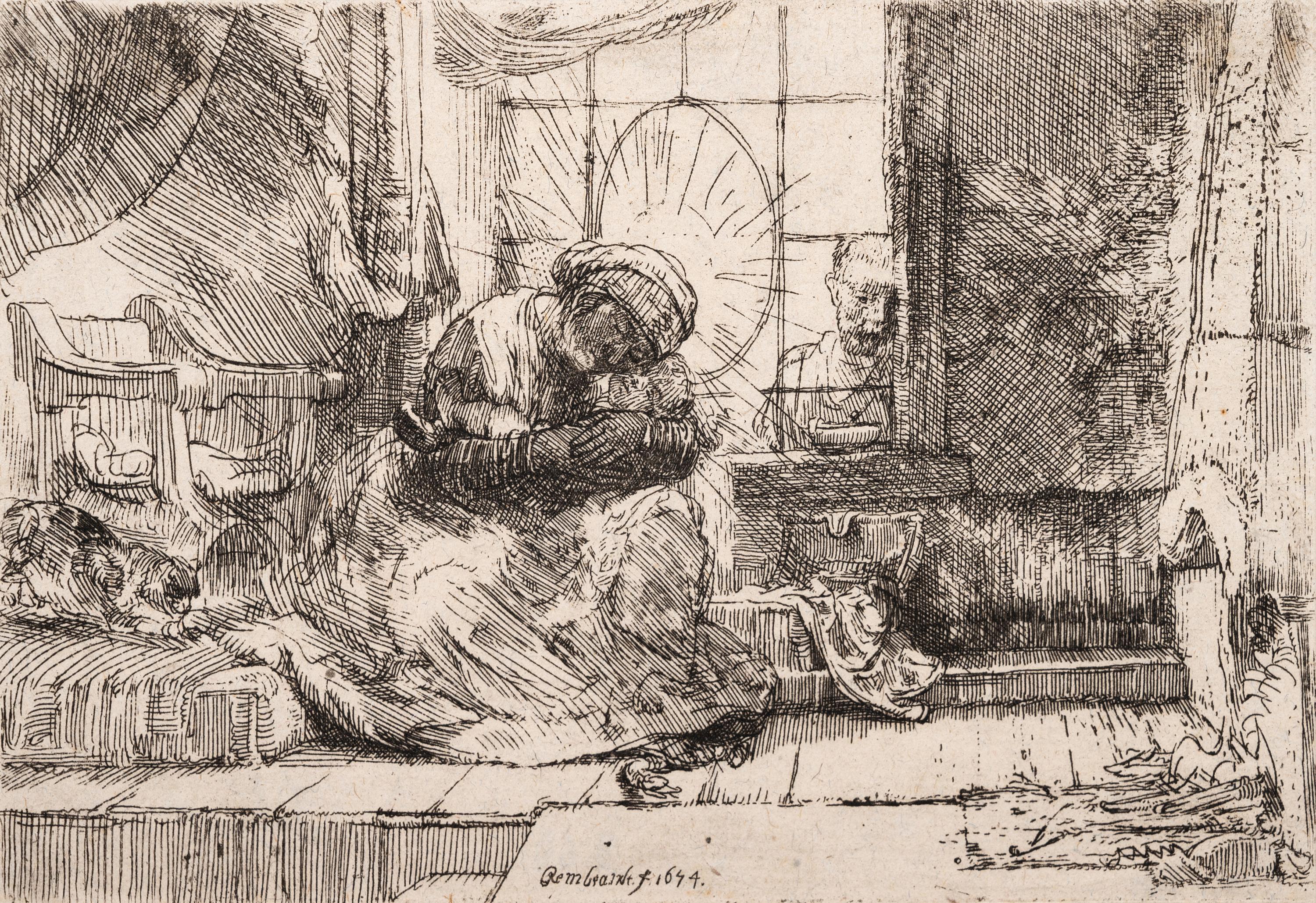 The Virgin and Child with the Cat: and Joseph at the Window