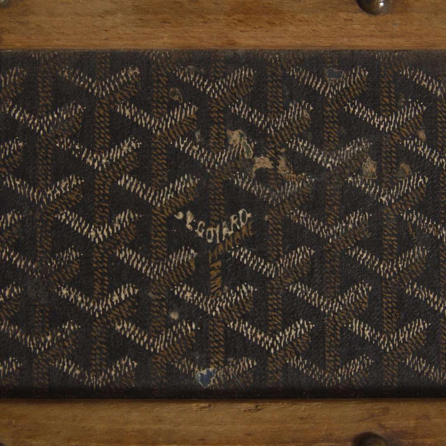 An E. Goyard Ainé Steam Trunk E. Goyard Ainé c. 1920's