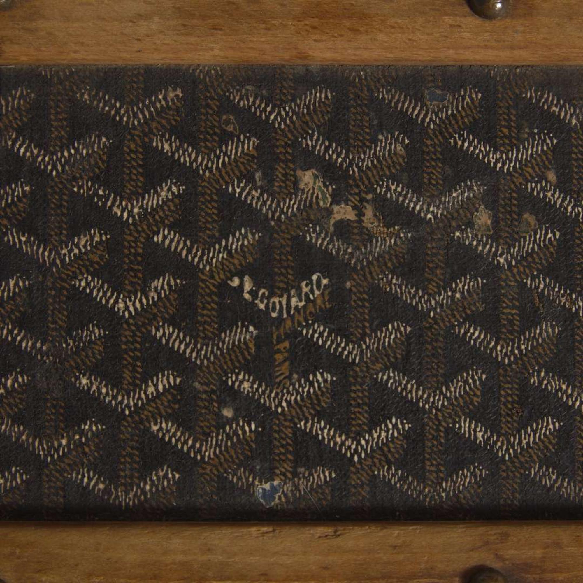 An E. Goyard Ainé Steam Trunk E. Goyard Ainé c. 1920's