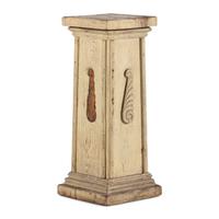 A Classical Carved and Cream Painted Pine Pedestal