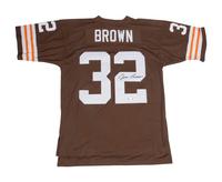 A Jim Brown Signed Autograph Cleveland Browns Mitchell and Ness Jersey (TRISTAR Hologram),