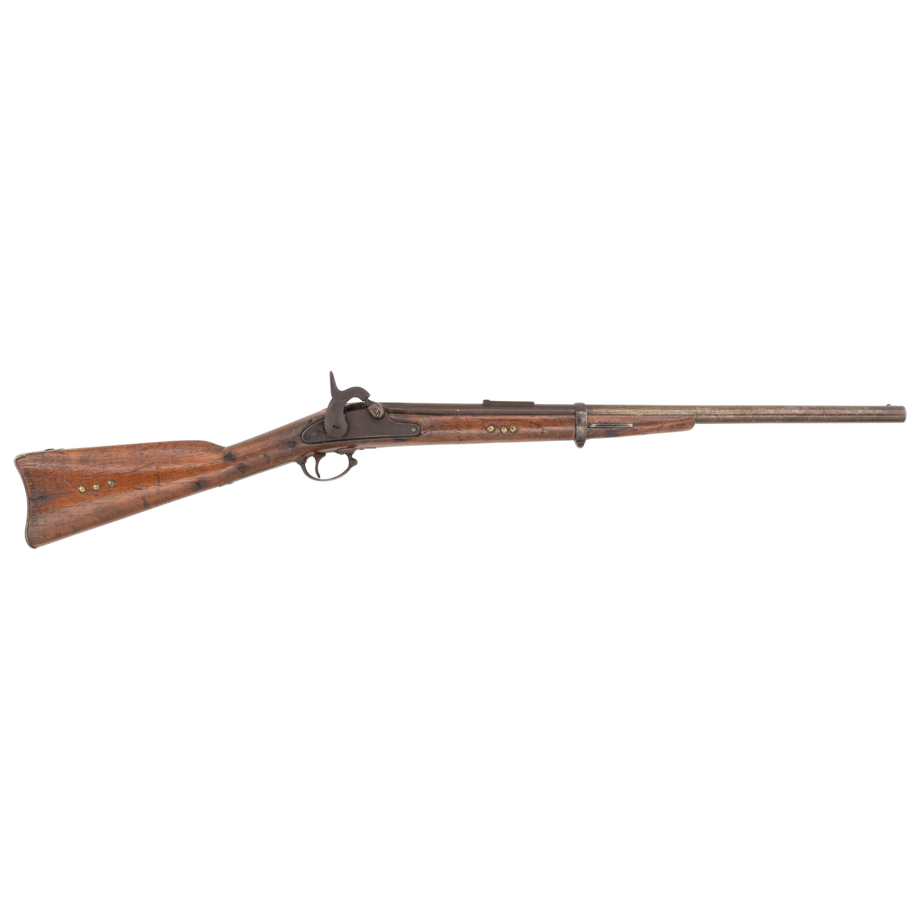Cut Down US Model 1864 Rifle Musket with Added Tack Decorations