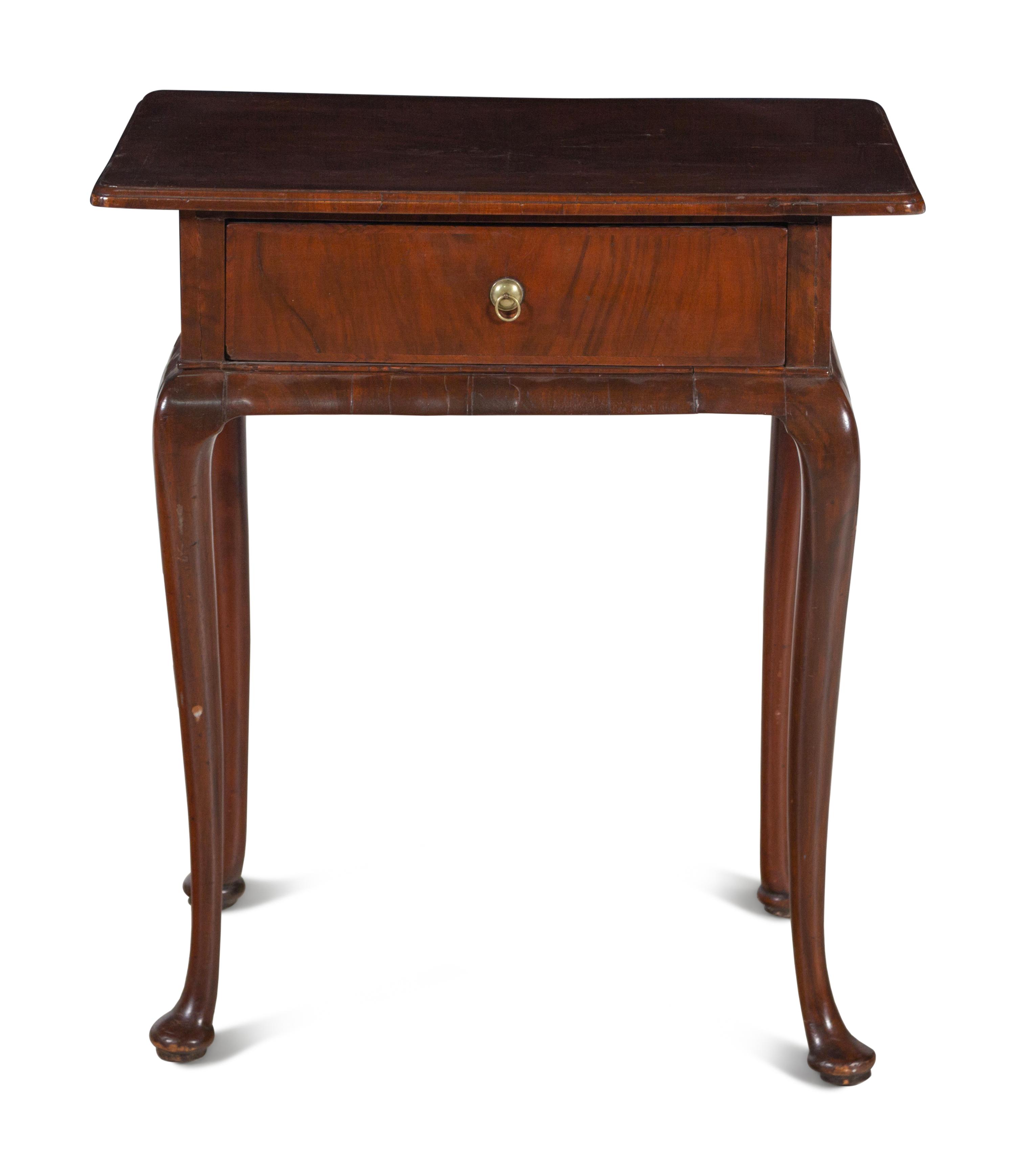 An English Walnut Side Table