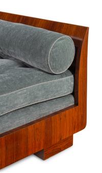 An Art Deco Style Walnut Daybed