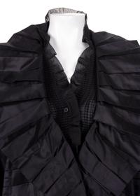 Three Issey Miyake Pleated Items: One Jacket, One Top, and One Skirt