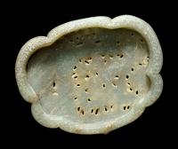 Three Incised Jade Ruyi-Scepter Head Plaques
