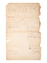 [COLONIAL]. Document associated with supplying the 32nd Regiment of Foot, 1765.