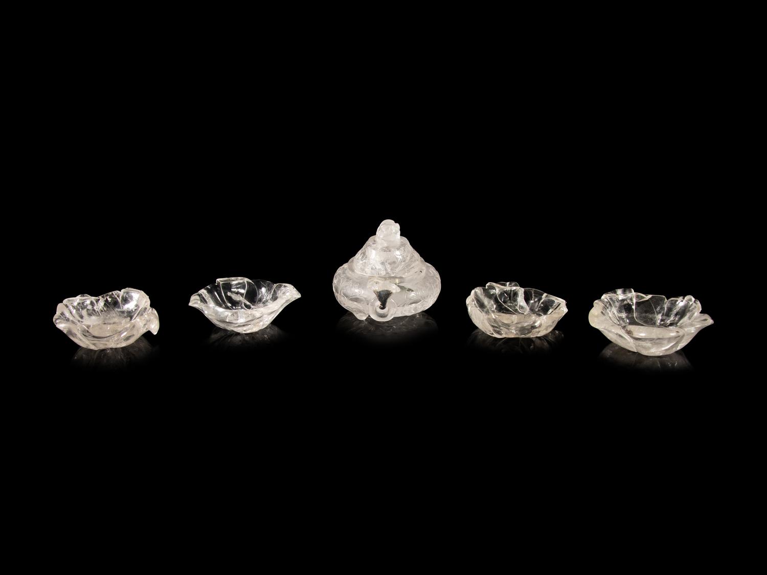 A Group of Five Rock Crystal Articles