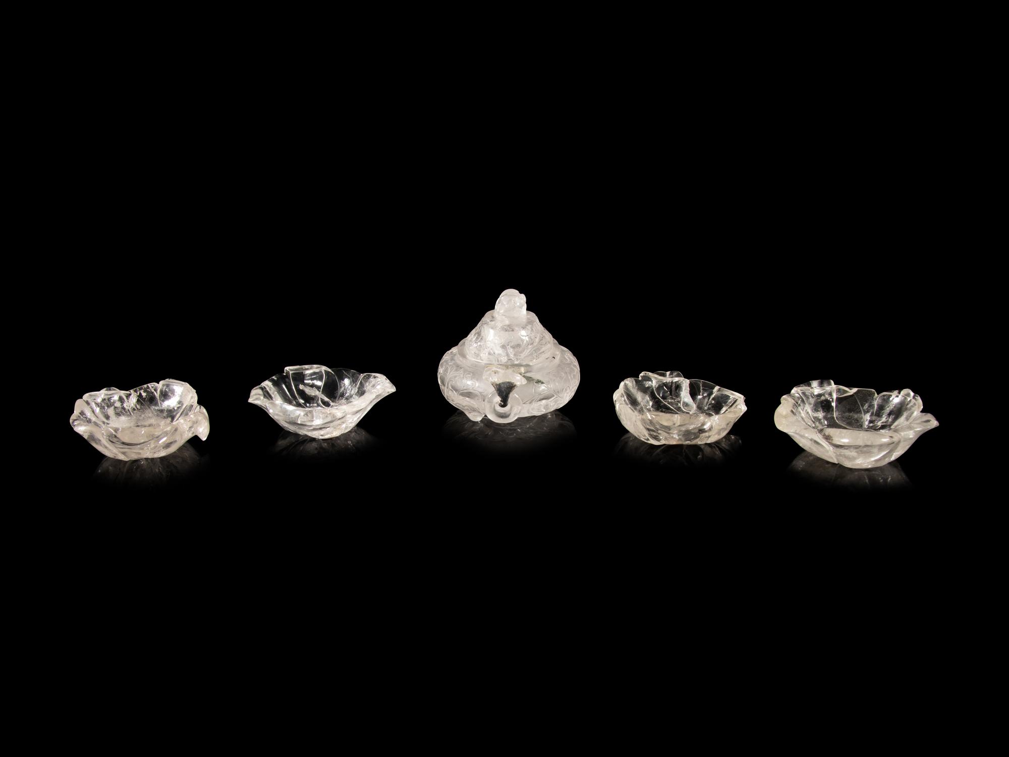 A Group of Five Rock Crystal Articles