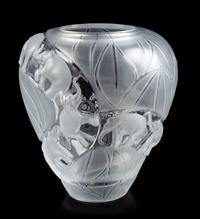 Rene Lalique, (French, 1860-1945), Borneo Vase