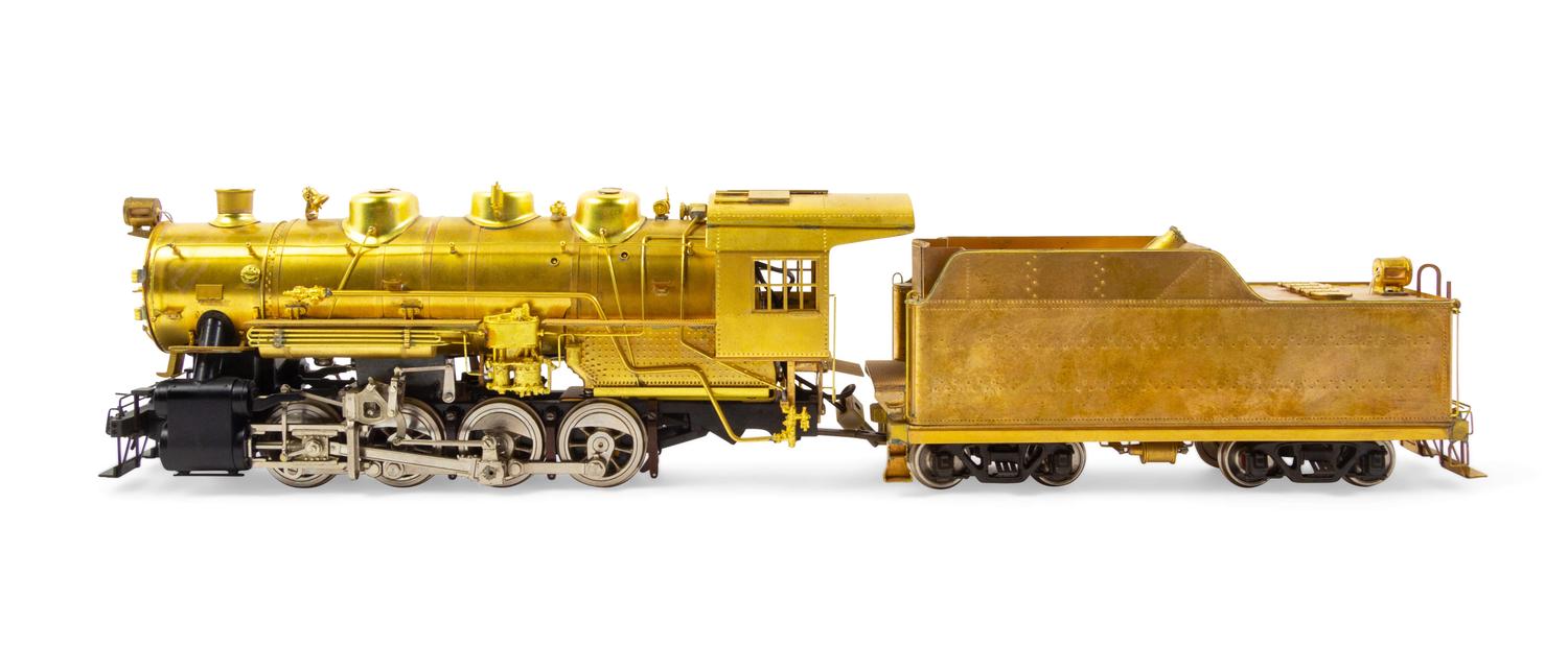 A KTM Brass O-Gauge 0-8-0 Locomotive and Tender
