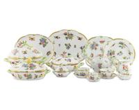A Herend Queen Victoria Porcelain Service