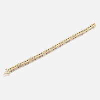 A ruby, diamond, and gold bracelet