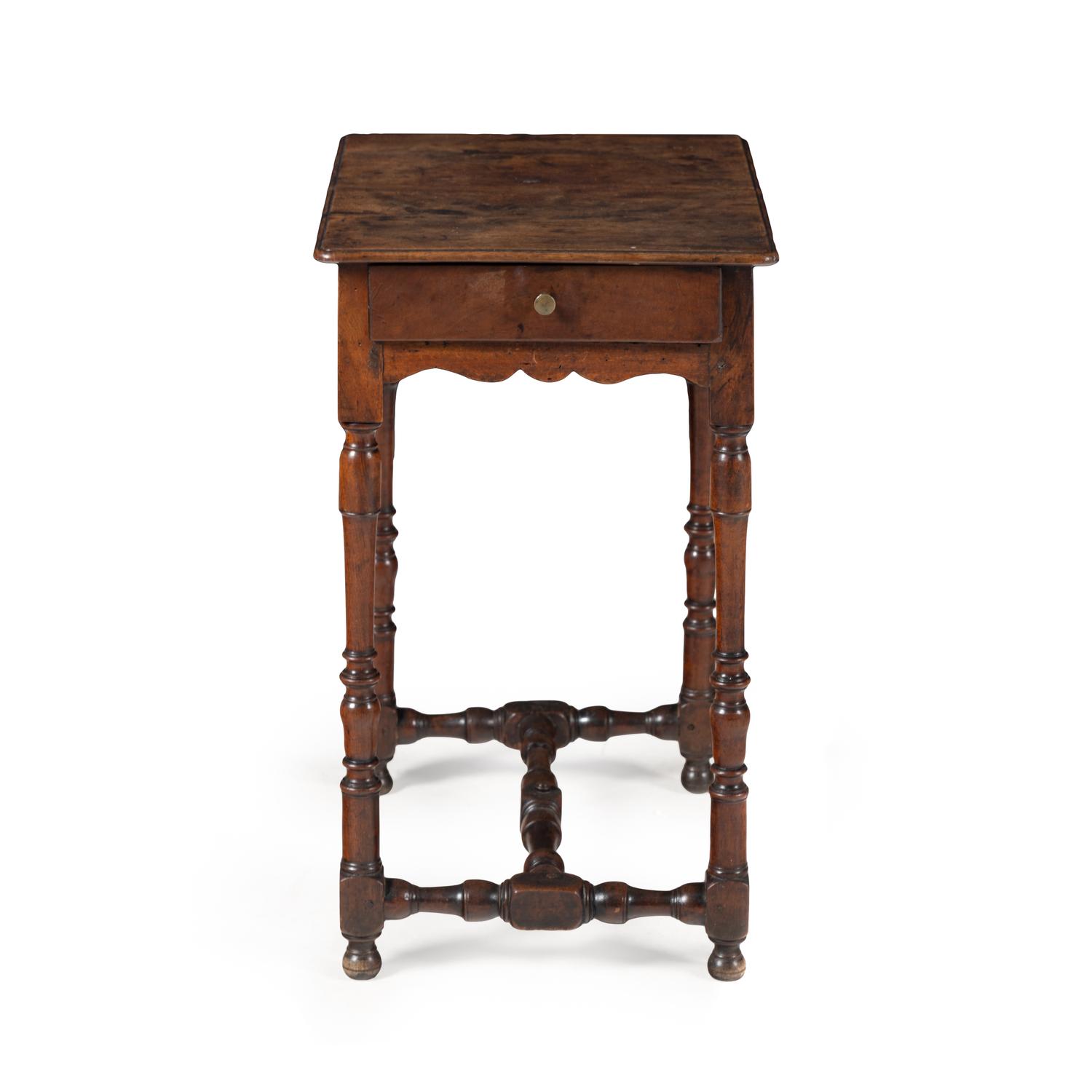 A Louis XIII Walnut Side Table